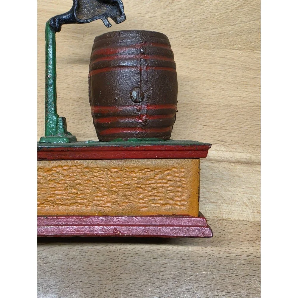 *PARTS/REPAIR* VTG Style Trick Dog Cast Iron Mechanical Bank Taiwan